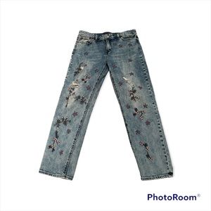 Lucky Brand Embroidered Jeans